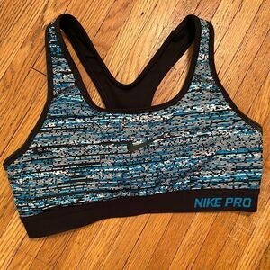Nike Pro black/blue sport bra